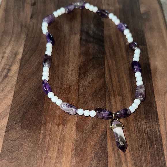 ADSICK🤍 Jewelry - Dream Amethyst Snow Jade Necklace